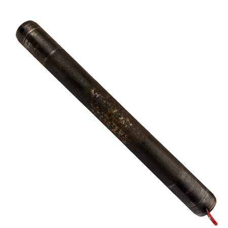 Axel mellan bakre knäckbom och cylinrar